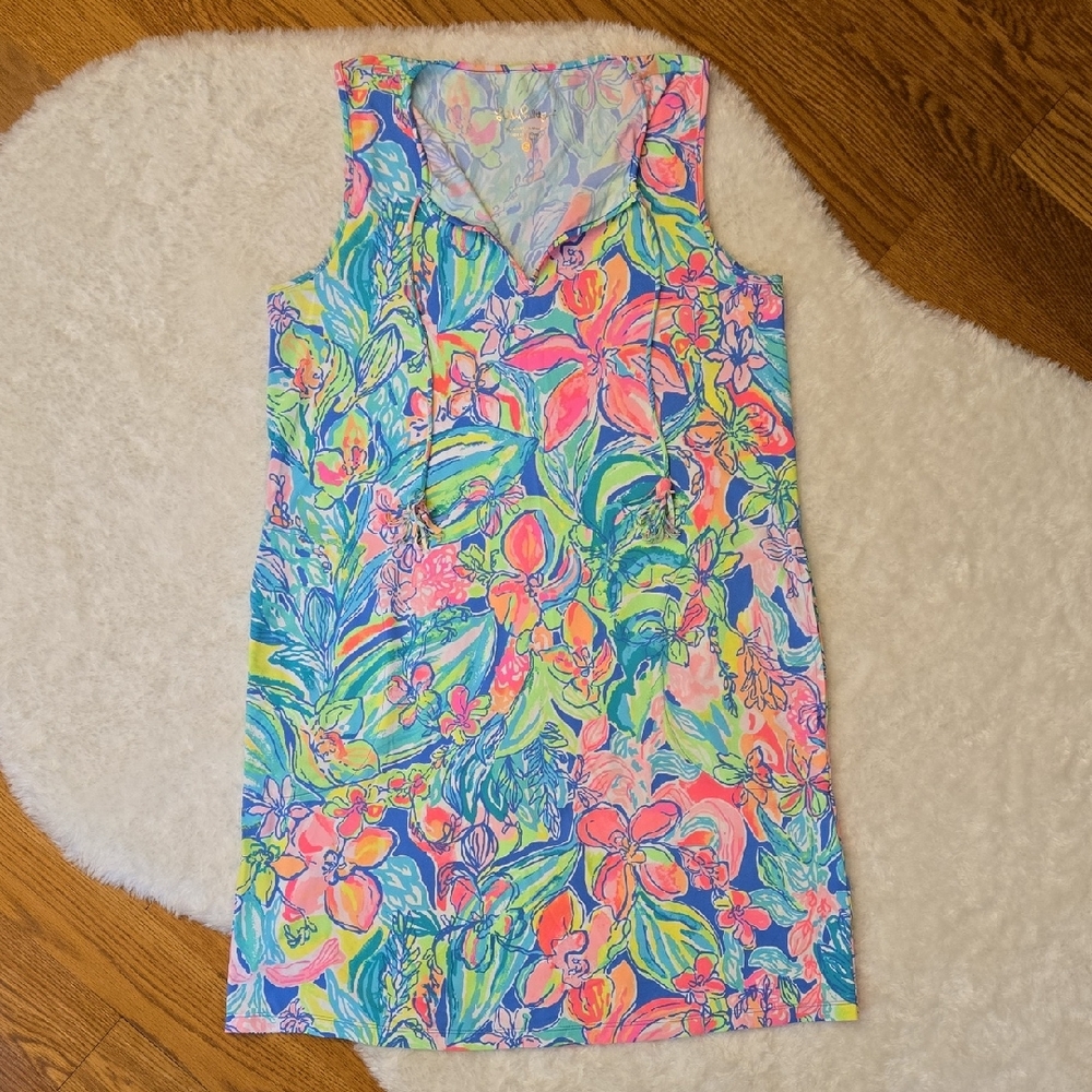 Lilly Pulitzer Pink/Blue Dress, Womens Small, Great Condition